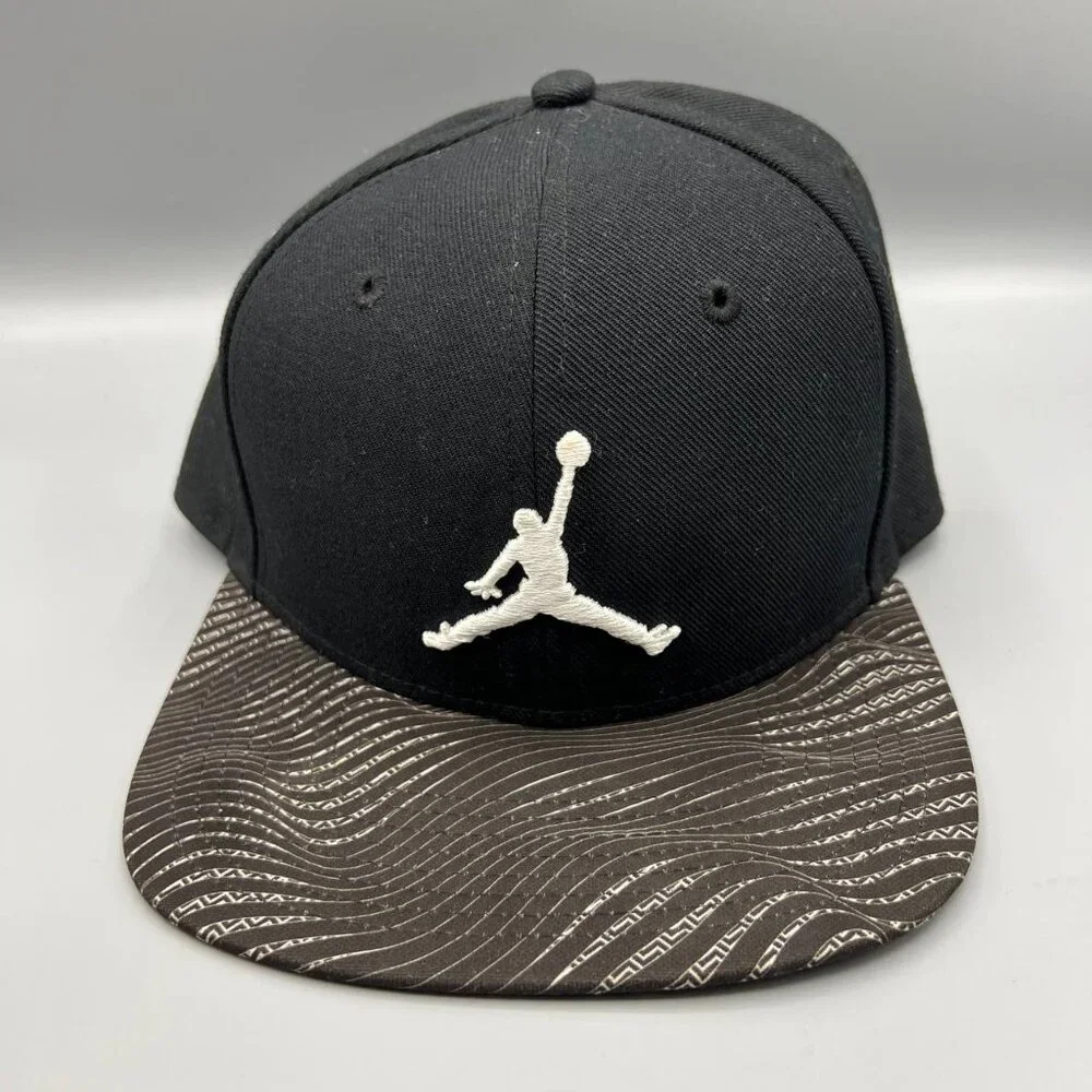 Air Jordan Hat Men‎ Black Retro Embroidered Logo Jumpman Snap Back Cap
